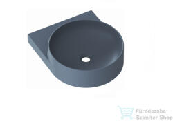 RAVAK YARD 40 cm-es konzollal falra szerelhető mosdó csapfurat és túlfolyó nélkül, Deepsea Blue XJX07040000 (XJX07040000)