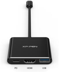 XP-PEN 3-in-1 adapter - ACW01 (Bemenet: USB-C, Kimenet: USB-C PD: 60W/HDMI/1x USB3.0) (ACW01)
