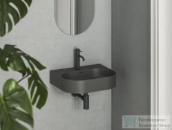 RAVAK Ceramic Slim Wall O 55 N kerámiamosdó, matt antracit XJX03155002 (XJX03155002)