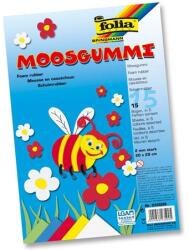 FOLIA Dekorgumi 20x29cm 15ív/csomag a következő színeket tartalmazza: zöld, kék, piros, sárga, fehér