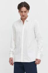 HUGO BOSS ing férfi, galléros, bézs, slim - fehér 42