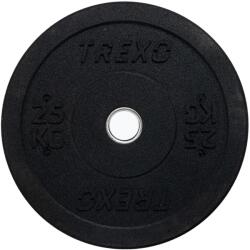 TREXO olimpiai lökhárító súlya 25 kg 25 KG fekete Súlytárcsa
