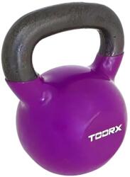 TOORX A Toorx Kettlebell Vinyl bevonata puhábbá teszi a külsejét 12 KG fekete|lila