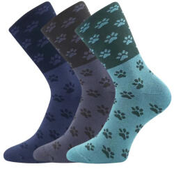 Lonka Női celofán zokni CELLULOSE mintával, vegyes színekben (3 pár) 39-42 126297 (126297)