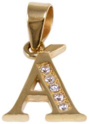 Ékszershop Köves Á betű arany medál (1331938)
