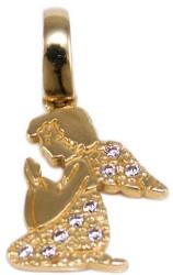 Ékszershop Köves angyalka arany medál (1300693)