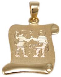 Ékszershop Ikrek pergamen arany medál (1331896)