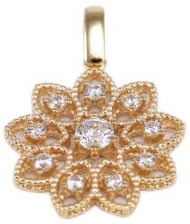 Ékszershop Köves virág arany medál (1328741)