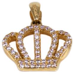 Ékszershop Köves korona arany medál (1325818)