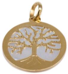 Ékszershop Gyöngyházas életfa arany medál (1328740)