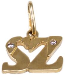 Ékszershop Köves SZ betű arany medál (1315433)