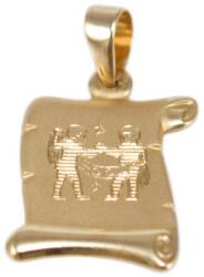 Ékszershop Ikrek pergamen arany medál (1311153)