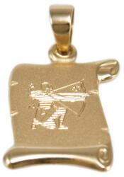 Ékszershop Nyilas pergamen arany medál (1331902)