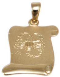 Ékszershop Skorpió pergamen arany medál (1331899)