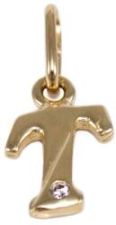 Ékszershop Köves T betű arany medál (1331936)