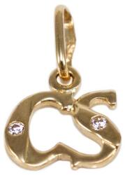 Ékszershop Köves CS betű arany medál (1331931)