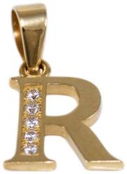 Ékszershop Köves R betű arany medál (1315435)