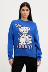 HUGO Blue pamut pulóver könnyű, 50543019 - kék M