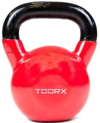 TOORX A Toorx Kettlebell Vinyl bevonata puhábbá teszi a külsejét. 10 KG fekete|vörös