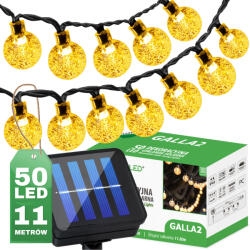Lumileds Kerti Solar Girland 50x LED dekoratív golyók 11, 8 m 3000K meleg GALLA2 LUMILED (LUMSOL0066)