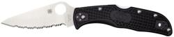 Spyderco ENDELA FRN BLACK SERRATED C243SBK EDC Zsebkés (PR-C200415210)
