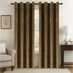  Sötétítő függöny VELVET 140x250 cm, barna Felfüggesztés: Fém gyűrűk