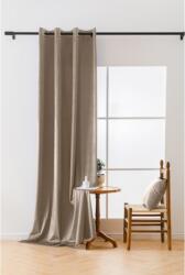  Világosbarna sötétítő VELVET függöny 140x250 cm Felfüggesztés: Hullámos sínszalag