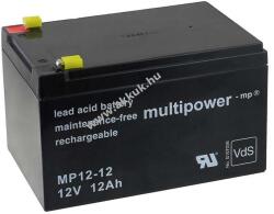 Multipower Riasztó-akku Multipower MP12-12 - VDS-minősítéssel (csatlakozó: F1)