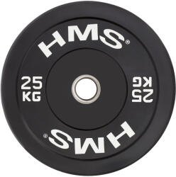 HMS Olimpiai bumper lemez HMS BBR 25 KG fehér|fekete Súlytárcsa