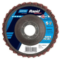 Norton Lamellás csiszoló 125mm P150 Norton Rapid Prep 2in1 (66254451107)