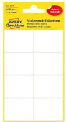 AVERY Etikett AVERY 3075 32x23 mm fehér univerzális 60 címke/doboz 6 ív/doboz (3075) - irodaszerwebaruhaz