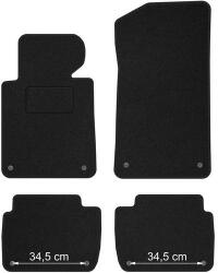  BMW E46 sedan touring prémium fekete velúrszőnyeg szett kék piros cérnás varrással