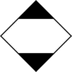  Sorozattábla, Korlátozott mennyiségű veszélyes áru, öntapadó, 300x300