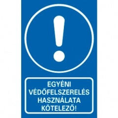  EGYÉNI VÉDŐFELSZERELÉS HASZNÁLATA KÖTELEZŐ! , PVC 1 mm, 160x250