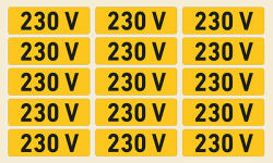  230 V, vinil öntapadó, 60x20