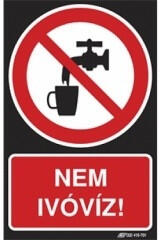  Tábla TIT 031001 PVC 160x250 (Nem ivóvíz)