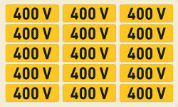  400 V, vinil öntapadó, 60x20