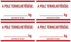  A POLC TERHELHETŐSÉGE: … KG, vinil öntapadó, 100x60