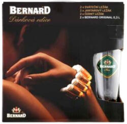 BERNARD sör Pack (6 x 0, 5 l üveges sör +2 pohár)