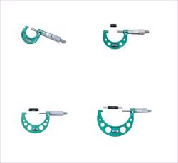 INSIZE Set 4 micrometre mecanice exterior INSIZE 0-100 mm, rezolutie 0, 001 mm, clichet, carbura (3210-1004A)
