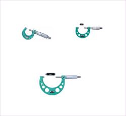 INSIZE Set 3 micrometre mecanice exterior INSIZE 0-75 mm, rezolutie 0, 001 mm, clichet, carbura (3210-753A)