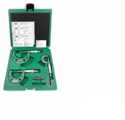 INSIZE Set 3 micrometre mecanice INSIZE 0-75 mm, rezolutie 0.01 mm, clichet, DIN863-1 (3203-753A)