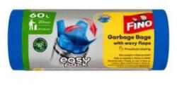 FINO Szemeteszsák köthető füles 60 literes 20 db/tekercs Easy Pack Fino kék - vegyesbolt
