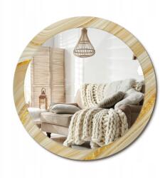  Absztrakt mintás tükör, fi 90cm, üvegkerettel, 4mm vastag, rögzítés fém medálokkal (010090550120300053855)