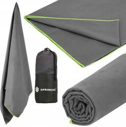 SPRINGOS Gyorsan száradó strandtörölköző 180x90 cm mikroszálas szürke Springos (CS0016)