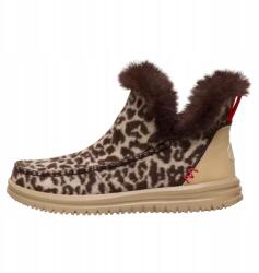 Hey Dude HeyDude Női Meleg Cipők Bokacsizmák Camden Brushed Leopard Cozy 37 (68243#178699V)