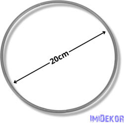 Fém karika 20 cm - Ezüst