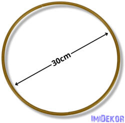  Fém karika 30 cm - Arany