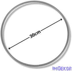  Fém karika 30 cm - Ezüst