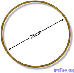  Fém karika 25 cm - Arany